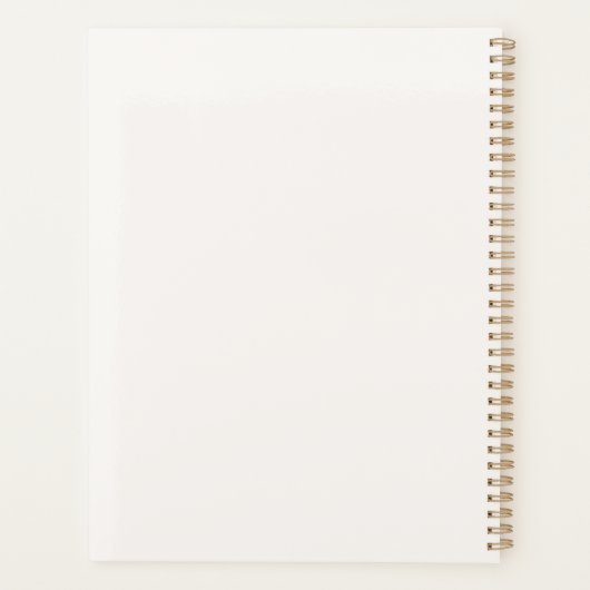 ハンド絵を描フローラ花瓶ウェディングプランナー プランナー手帳 (裏面)