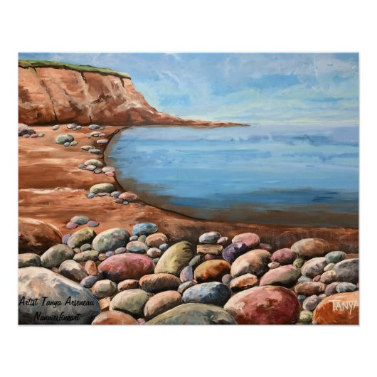 ハンド絵を描ブルースシーコースト ポスター (正面)