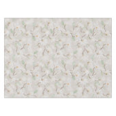 ハンド絵を描ホワイトマグノリアオン赤面 テーブルクロス (正面(横))