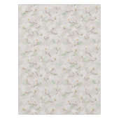 ハンド絵を描ホワイトマグノリアオン赤面 テーブルクロス (正面)