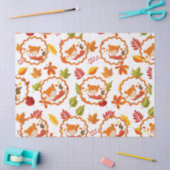 ハンド絵を描秋愛らしい女の子ティッシュペーパー 薄葉紙 (クラフト)