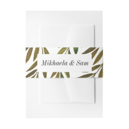 ハンド絵を描葉結婚式招待状ベリーバンド 招待状ベリーバンド