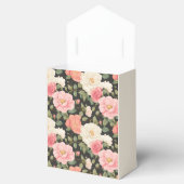 ハンド絵を描赤面&アイボリーバラ緑豊かな緑 フェイバーボックス (オープン)