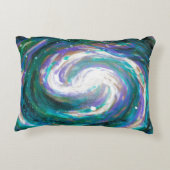 ハンド絵を描銀河系 アクセントクッション (裏面)