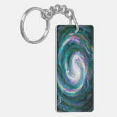 ハンド絵を描銀河系 キーホルダー (正面左)