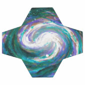 ハンド絵を描銀河系 サッカーボール (フラット)