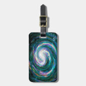 ハンド絵を描銀河系 ラゲッジタグ (正面縦)