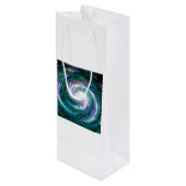 ハンド絵を描銀河系 ワインギフトバッグ (裏面アングル)