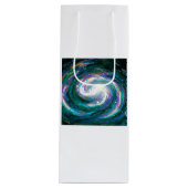 ハンド絵を描銀河系 ワインギフトバッグ (正面)