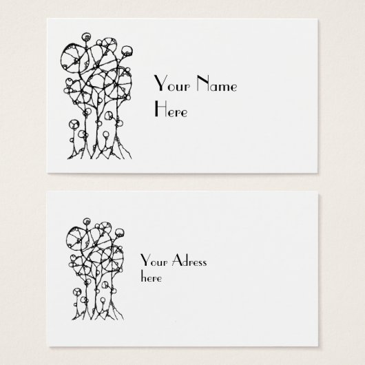 ハンド絵画- 抽象芸術ツリーグループ1 (正面&裏面)