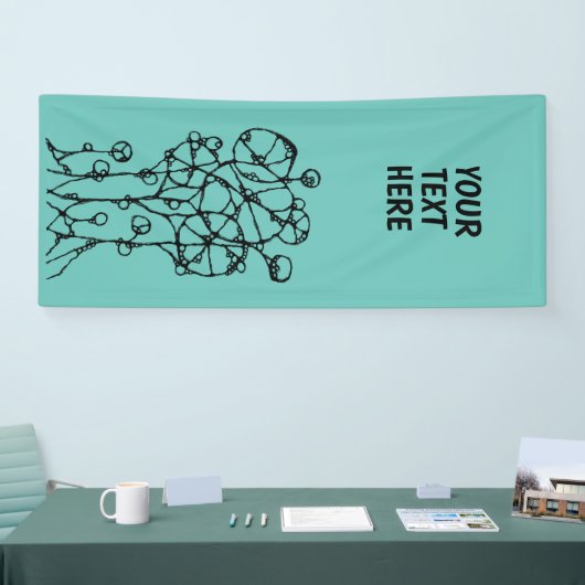 ハンド絵画- 抽象芸術ツリーグループ1 横断幕 (トレードショー)