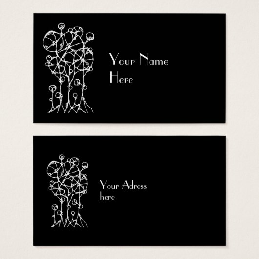 ハンド絵画- 抽象芸術ツリーグループ2 (正面&裏面)