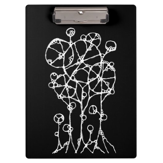 ハンド絵画- 抽象芸術ツリーグループ2 クリップボード (正面)