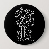 ハンド絵画- 抽象芸術ツリーグループ2 缶バッジ (正面)