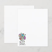 ハンド絵画- 抽象芸術ツリーグループ3 (正面/裏面)