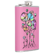 ハンド絵画- 抽象芸術ツリーグループ3 フラスク (右)