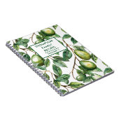 ハンド色彩の鮮やかアボカドの木パーソナライズされたレシピ ノートブック (右側)