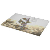 ハンド色彩の鮮やか（昆虫）オオカバマダラ、モナーク蝶 カッティングボード (角)