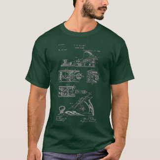 ハンド飛行機特許スケッチ1889年8月16日 Tシャツ