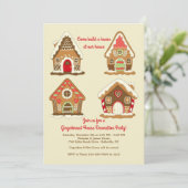 ハンド-ジンジャーブレッ描ドハウス招待状 招待状 (スタンド正面)