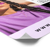 ハンド＆ムーンフェイズマッサージレイキロゴマーケティング ポスター (角)