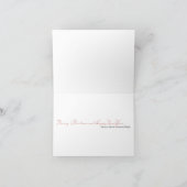 ハンド・メ絵を描リー・クリスマス・スタンプ シーズンカード (内部)