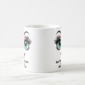ハンナさん、素敵な目とおもしろい顔 コーヒーマグカップ (中央)