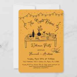 ハンナの歓迎夜の前チワワ 招待状