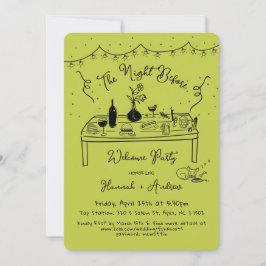 ハンナの歓迎夜の前チワワ 招待状