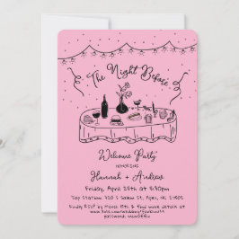 ハンナは前の大歓迎の夜 招待状