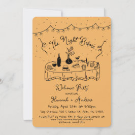 ハンナは前の大歓迎の夜 招待状