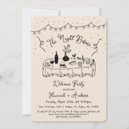 ハンナは前の大歓迎の夜 招待状