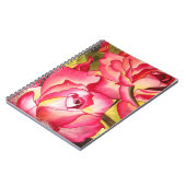 ハンナゴードンピンクのローズウォーターのカラーアート ノートブック (左側)