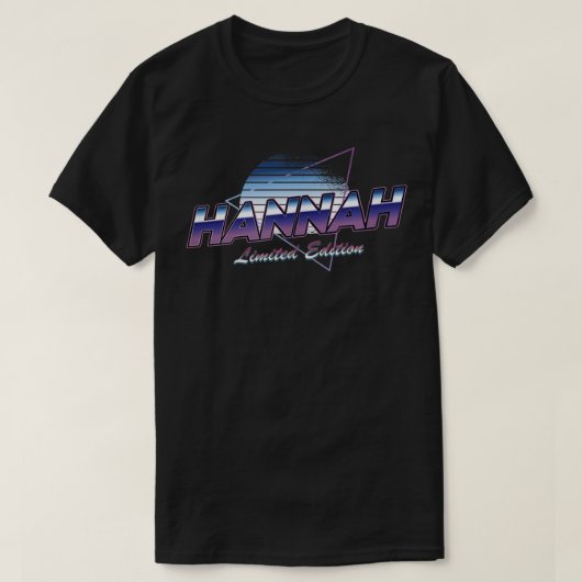 ハンナネームシャツエステティックVAPORWAVE 80s 90sサーン Tシャツ (デザイン正面)