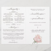 ハンナピンクカトリック結婚式 プログラムミサ (正面)