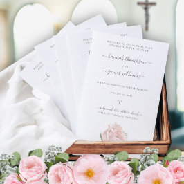 ハンナピンクカトリック結婚式 プログラムミサ