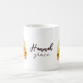 ハンナヘブライ語の意味グレスレインボーヒマワールボホ コーヒーマグカップ (中央)