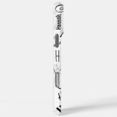 ハンナ白黒ケースメイトiPhoneケース Case-Mate iPhoneケース (裏面 / 右)