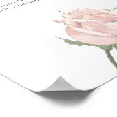 ハンナ | 愛する記憶のメモリアルウェディングサイン ポスター (角)