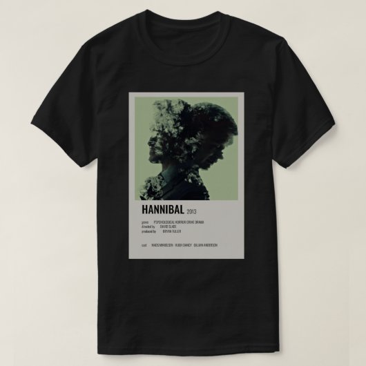ハンニバルのポスターステッカー.png tシャツ (デザイン正面)