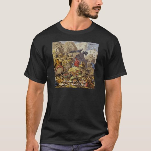 ハンニバル・バルカ+軍隊+名言 ギフト & カード Tシャツ (正面)