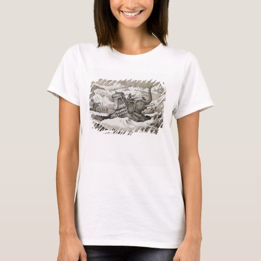 ハンニバル(紀元前247-c.183年)と彼の戦争ゾウは腐る tシャツ (正面)