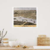 ハンニバルMOパノラママップ – 1869 ポスター (キッチン)