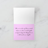 ハンヌカろうそくカラーズカード シーズンカード (内部)