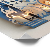 ハンヌカホリデイ紙切り出し ポスター (角)