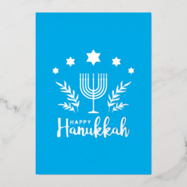 ハンヌカ箔のホリデーカード 箔シーズンカード