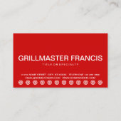 ハンバはっきりしたーガーの顧客ロイヤリティカード ロイヤリティカード (裏面)