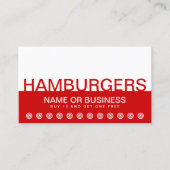 ハンバはっきりしたーガーの顧客ロイヤリティカード ロイヤリティカード (正面)