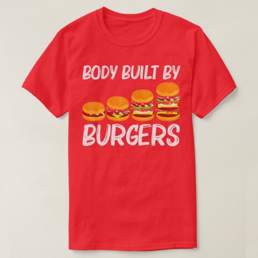 ハンバカッコいいグ女子男性へチーズバーガーFast Foo Tシャツ (デザイン正面)