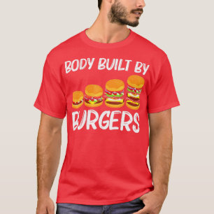 ハンバカッコいいグ女子男性へチーズバーガーFast Foo Tシャツ
